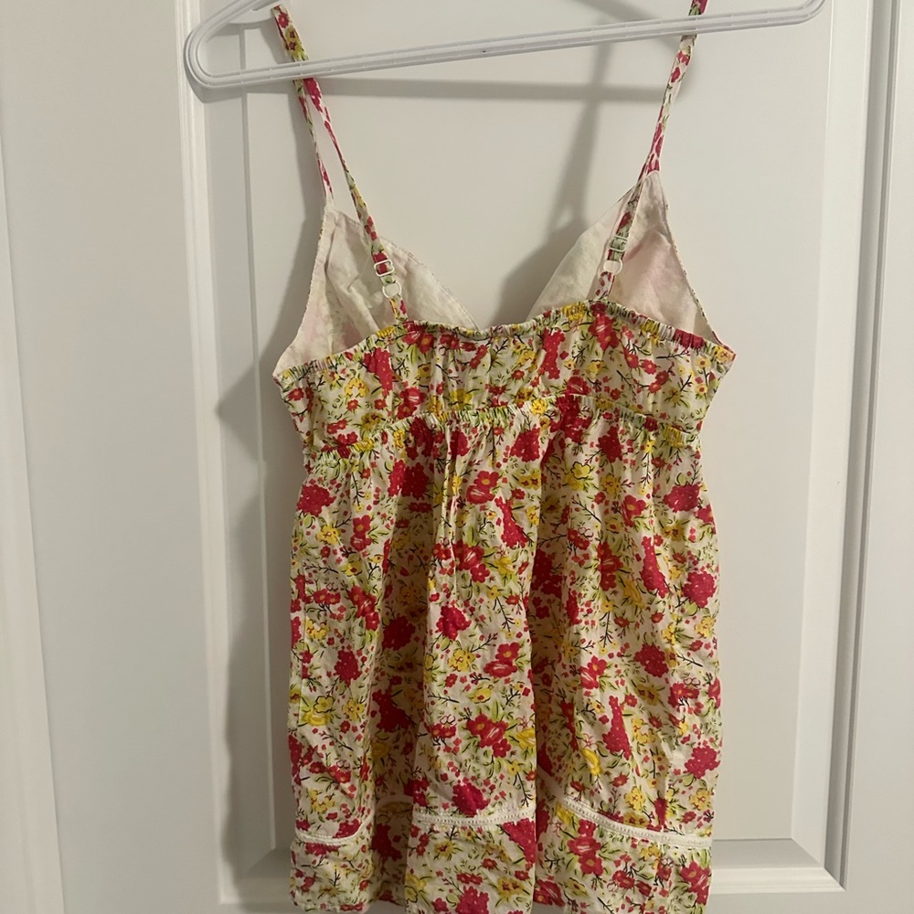 White, Pink and Yellow Tank Top - Picture 2 of 7